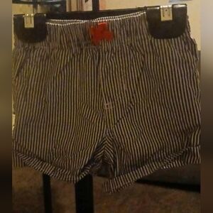 Carter's Girls Striped Blue and White Shorts 18 Months.   A-30